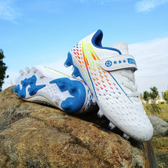 Boys' Spiked Non Slip Soccer Cleats - Professional Outdoor Football Shoes