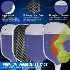 Pink Light Pickleball Racket Set with Bag