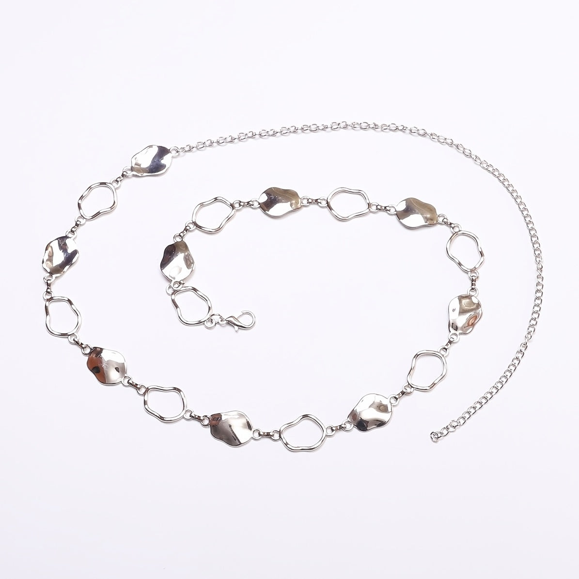 elegant Hollow Waist Chain - Women's Silvery Chain