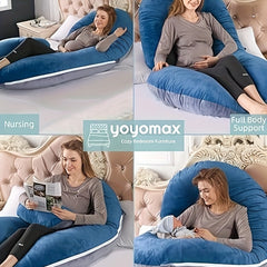 C Shape Pregnancy Maternity Pillow for Sleeping Full Body Support