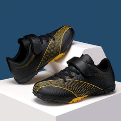 Boy's Turf Football Boots Anti Skid Lace Up TF Soccer Cleats