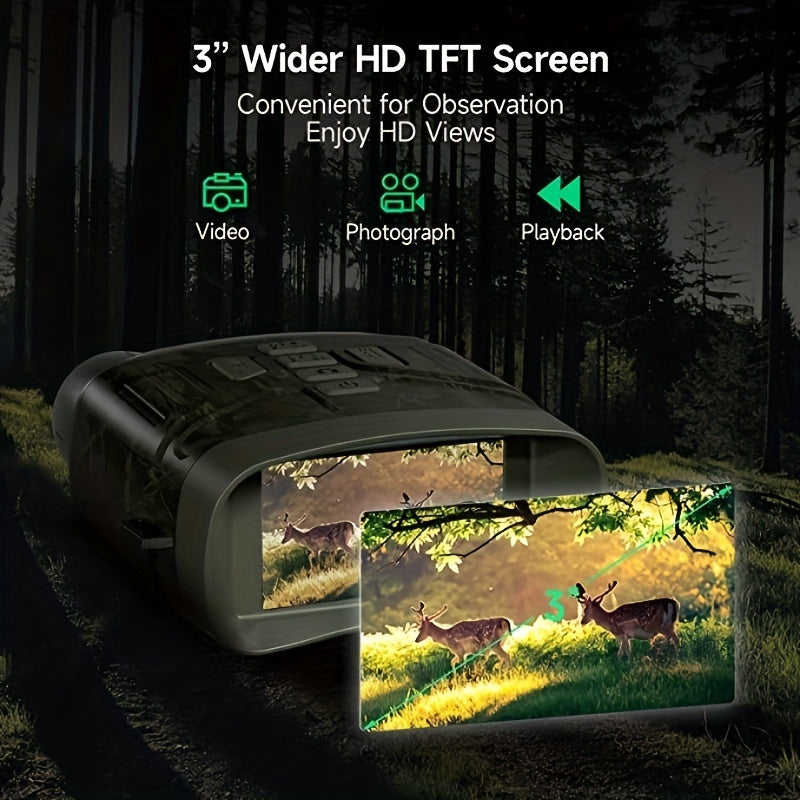 4K Camo Infrared Night Vision Device 3" Screen Rechargeable