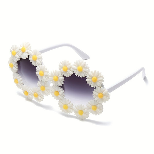 Daisy Flower Sunglasses Summer Gradient Glasses UV400