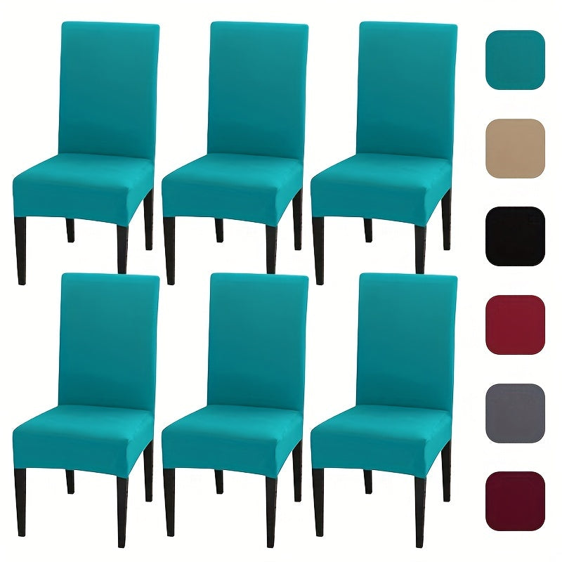 Milk Silk Elastic Chair Slipcover Set for Home Dining Wedding Office