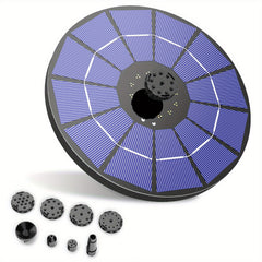 3.5W Solar Fountain For Bird Bath - Upgraded Pump with 6 Nozzles