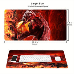 Dragon Pattern Desk Mat Oversized Gaming Mouse Pad Office Desk Pad
