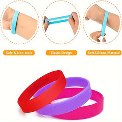 2pcs Silicone Bracelet for Outdoor Fitness and Sports