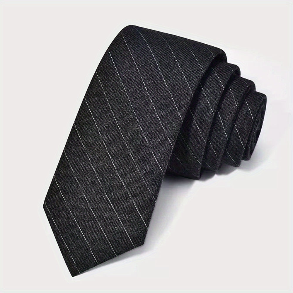Men's Striped Solid Necktie Business Wedding Party Necktie