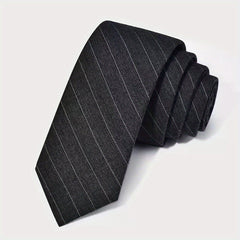 Men's Striped Solid Necktie Business Wedding Party Necktie