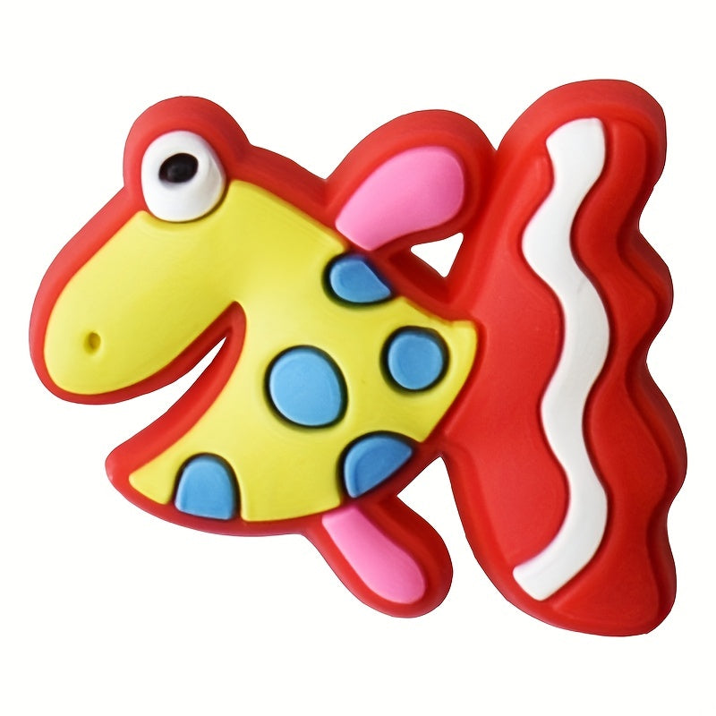 25pcs Fish Pattern Charms Shoes Slippers Decoration Accessories