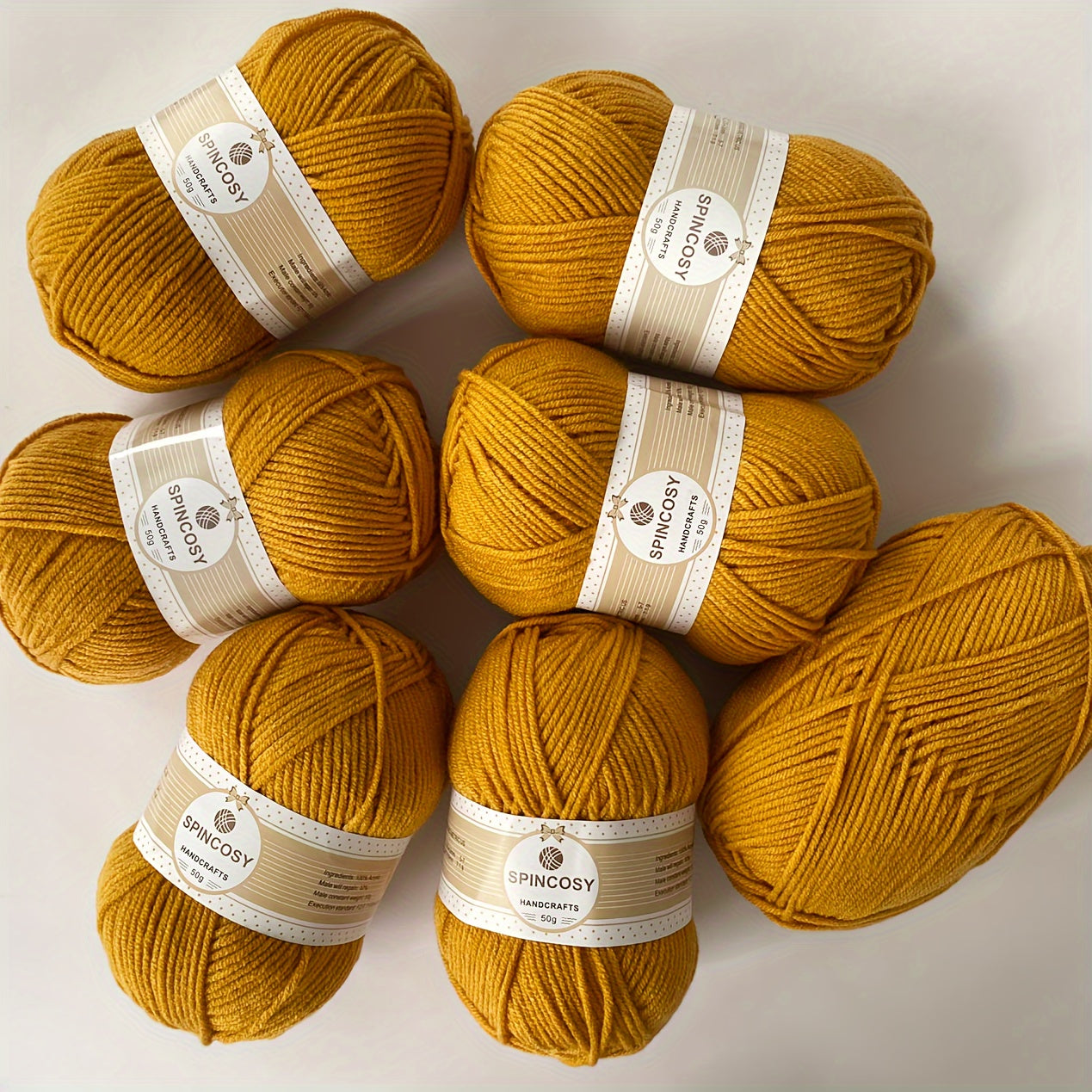 6pcs 4 Layer Hand-Woven Crochet Yarn 100% Acrylic DIY Crocheting Knitting 50g