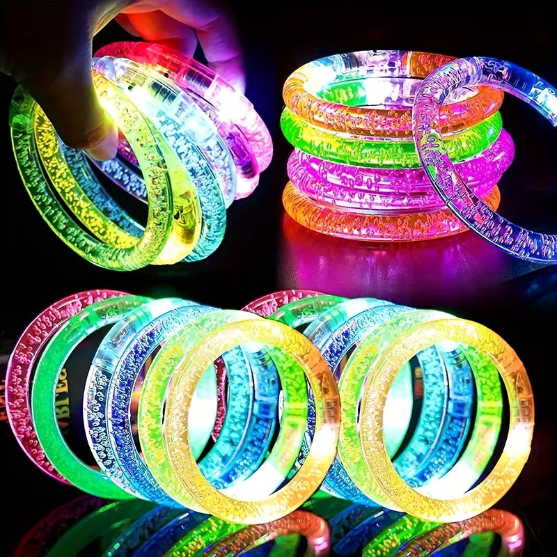 12pcs Glow Bracelets for Party Favors - Glow in The Dark Bracelets Toys