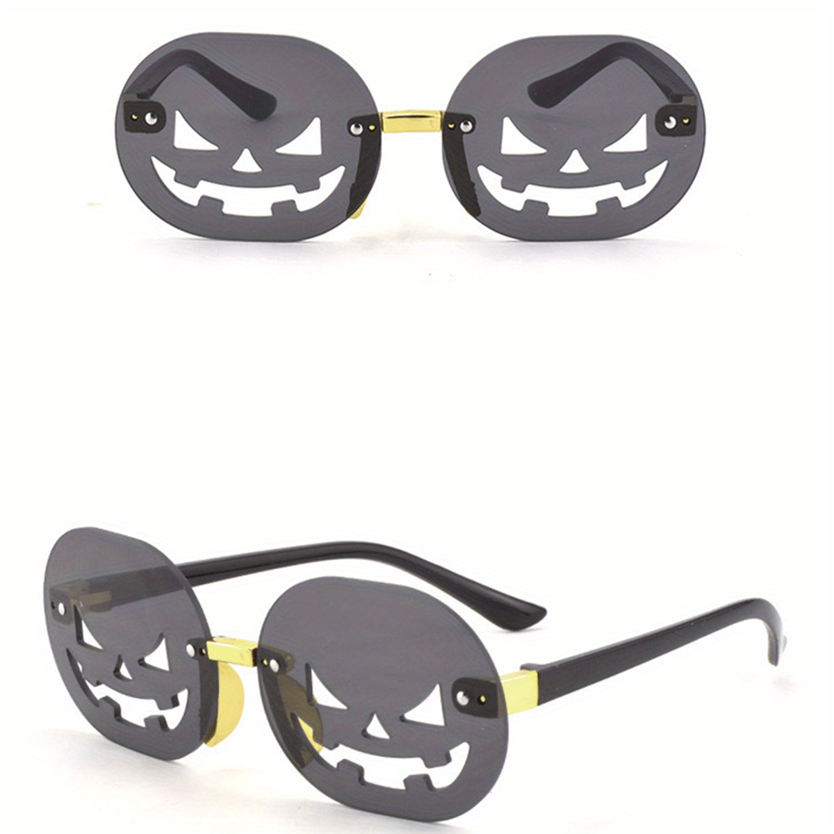 Halloween Pumpkin Frameless Sunglasses UV Protection