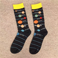 Planetary Style Classic Crew Socks for Women