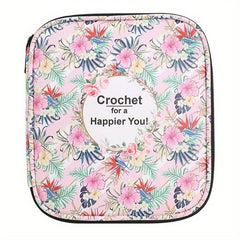 Knitting Needle Case Portable Crochet Needle Case Travel Organizer Storage Bag