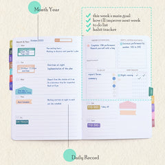 A5 Goal Planner Habit Tracker Gratitude Journal
