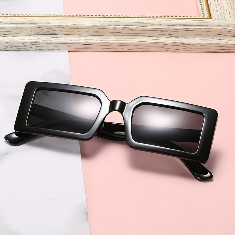 Vintage Rectangle Sunglasses UV400 Sun Shades Glasses