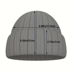 Hip Hop Knit Beanie Cap Men Women Warm Candy Y2K Skull Hat