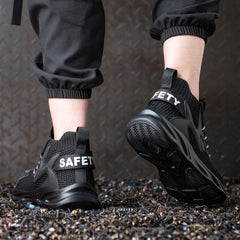 Men's Steel Toe Work Safety Shoes Puncture Proof Anti skid Work Sneakers