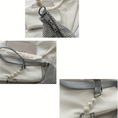 Rhinestone Crossbody Bag All Over Rhinestone Shoulder Bag Stylish Underarm Purse