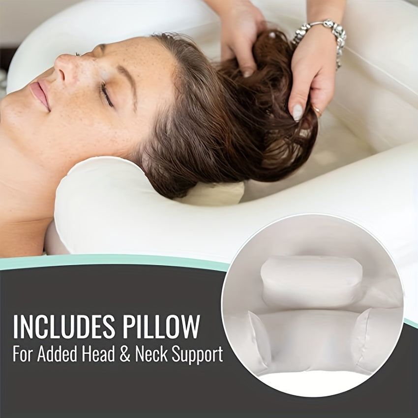Portable Shampoo Bowl for Injured Elderly and Handicapped