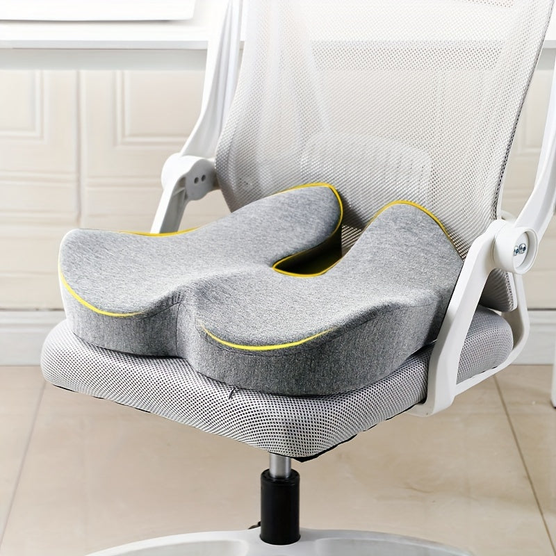 1pc Car Cushion Height Increasing Driving Lumbar Cushion Grey