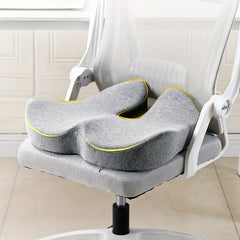 1pc Car Cushion Height Increasing Driving Lumbar Cushion Grey