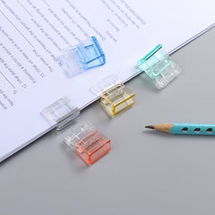 6Pcs Small Transparent Clam Clip Binder Clips