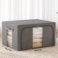 Large Capacity Storage Bag with Handles Portable Folding Clothes Storage Box
