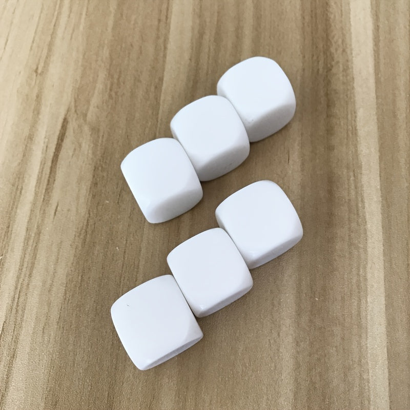10pcs Acrylic Blank Dice Set for Crafts & Games