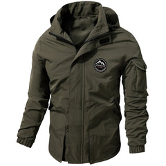 Men's Waterproof Hooded Jacket Outdoor Sports Windbreaker