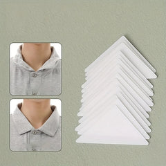 Collar Sticker For Shirt Anti-roll Inner Shaper Adhesive Pads - Pack of 30