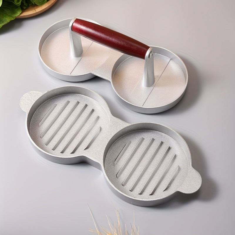 Double Hamburger Press Meat Patty Maker Mold