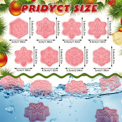 8pcs Christmas Snowflake Cookie Cutters Pastry Cutter Set Baking Tools
