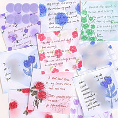 Rose Tulip Convenience Sticker Set of 4 Memo Books