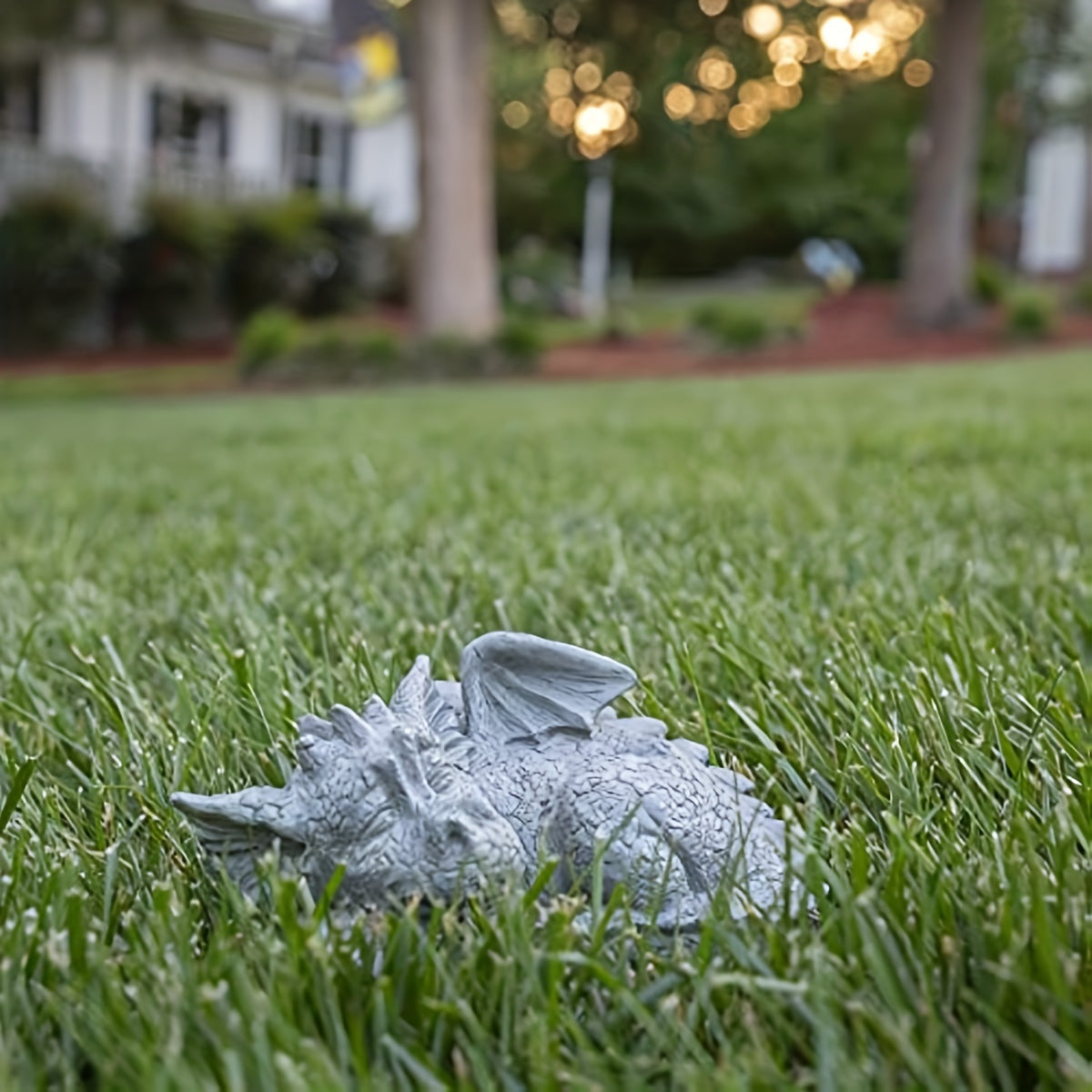 Mythical Baby Dragon Garden Statue Weather Resistant Finish