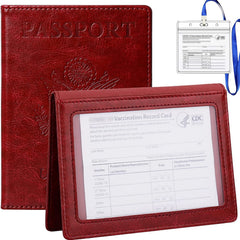 Passport Holder Travel Bag PU Leather Passport Cover Protector Waterproof