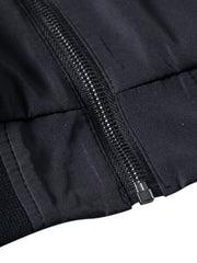 Men's Dragon Printed Baseball Collar Jacket