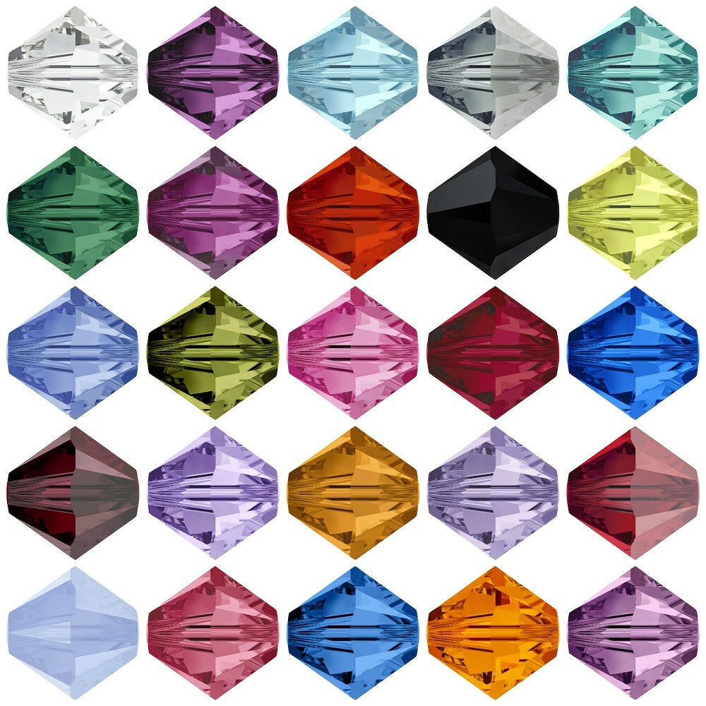 300 90pcs 4mm Bicone Crystal Beads DIY Jewelry Making