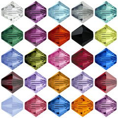 300 90pcs 4mm Bicone Crystal Beads DIY Jewelry Making