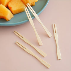 80pcs Wooden Paddle Picks Bamboo Skewers for Appetizers Cocktail Fruit Sandwich