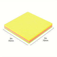 400 Sticky Notes, Bright Colors, Self-Stick Pads for Home Office