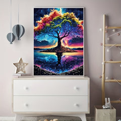 DIY Diamond Painting Landscape Reflection Tree Creative Gift