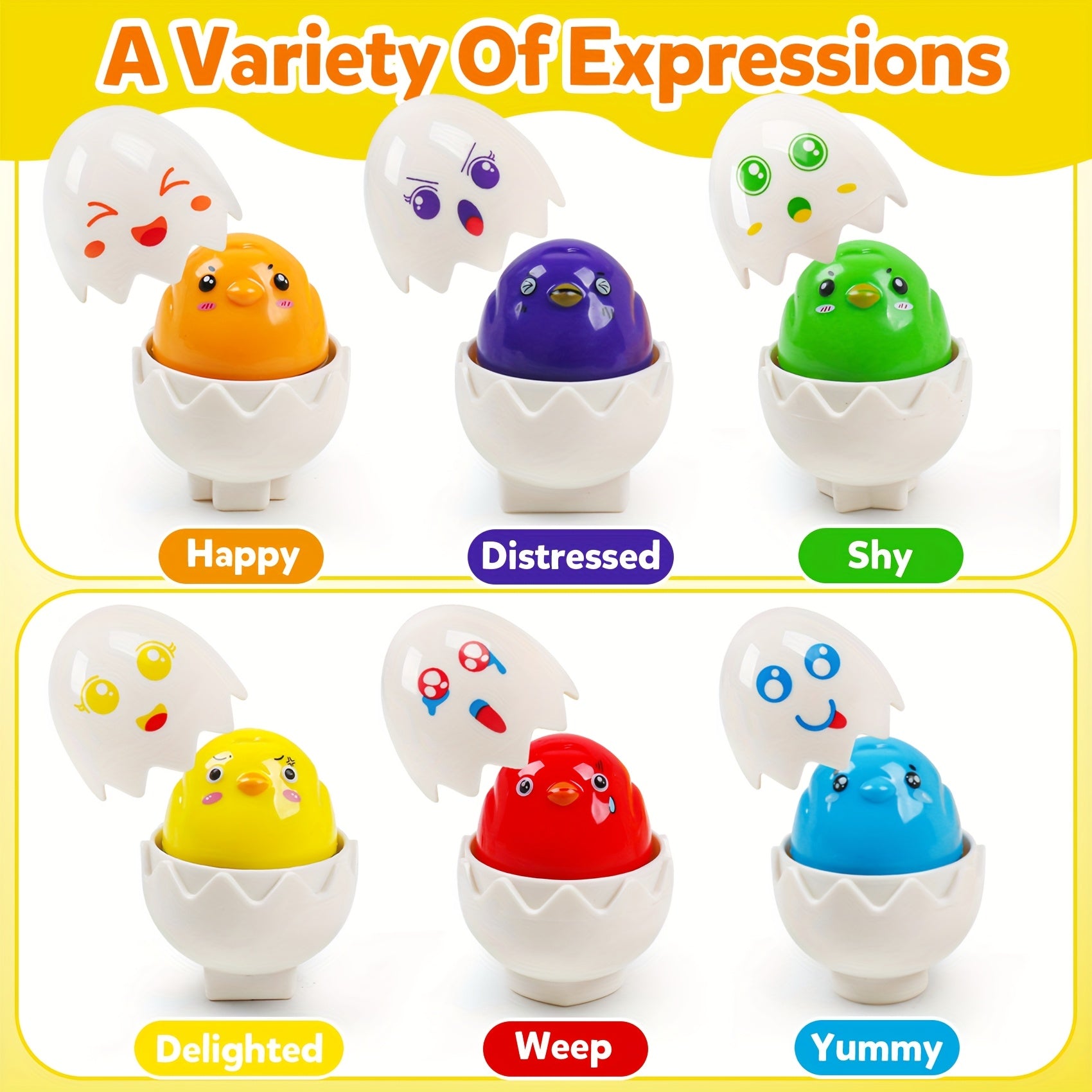 Sensory Matching Eggs Educational Toddler Toys