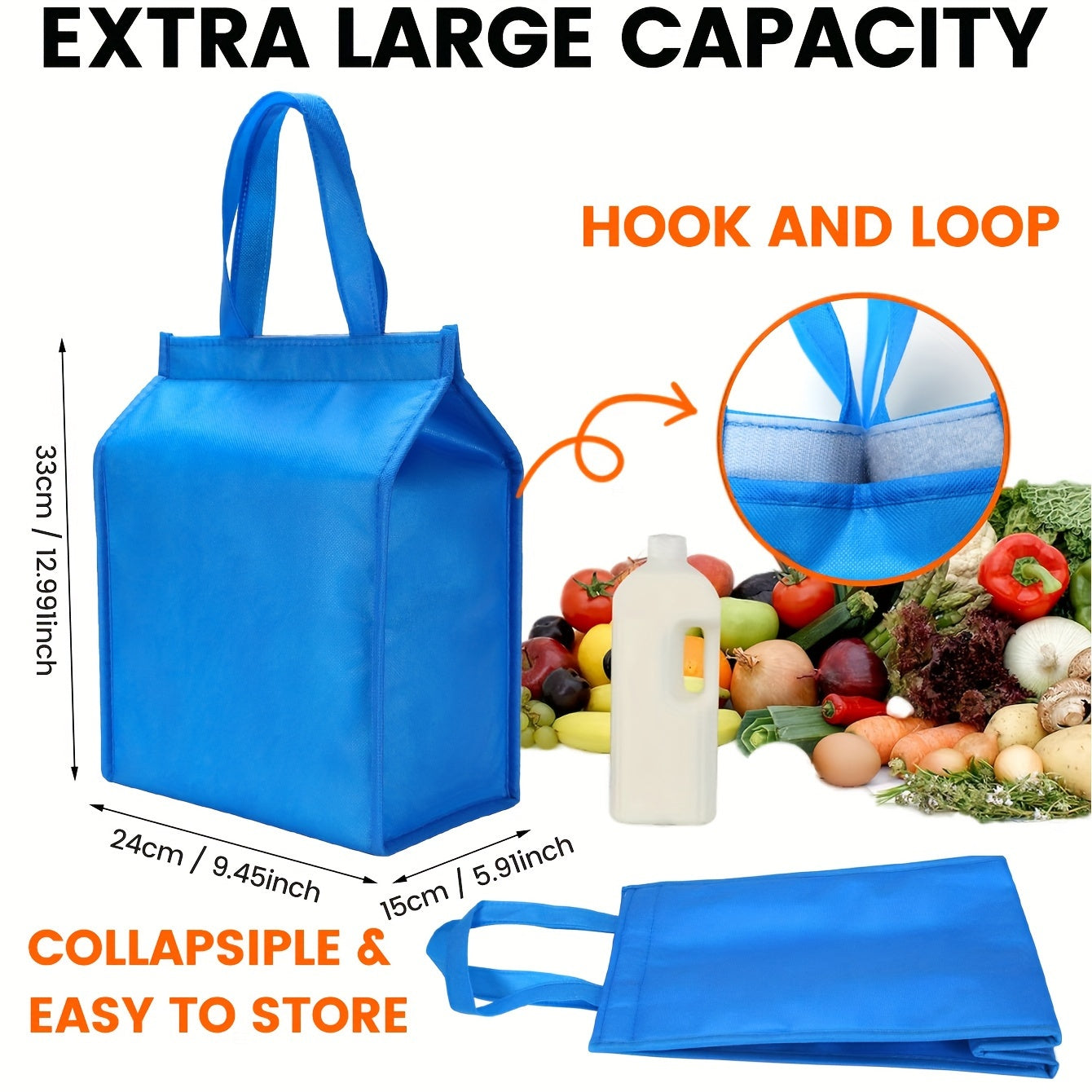 Thanksgiving Insulated Cooler Bags Leak Proof Grocery Tote