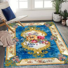 Vintage Boho Kitchen Rugs Absorbent Non Slip Soft Easy to Handle