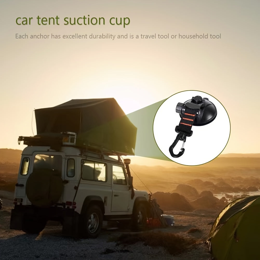 4pcs Outdoor Camping Tent Suction Cup Hook for Car Tent Canopy