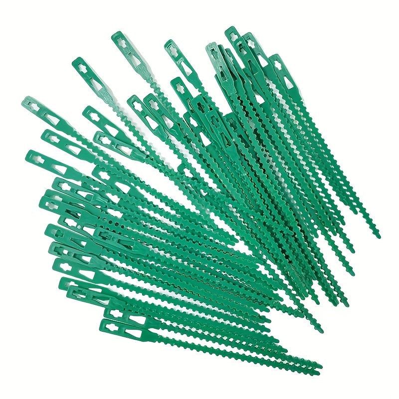 50pcs Flexible Plastic Garden Plant Twist Ties - Secure Vine Garde