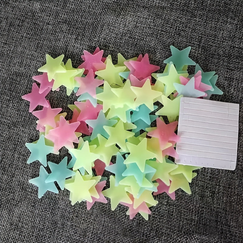 Kids Room Stars Luminous Stickers Set 100pc
