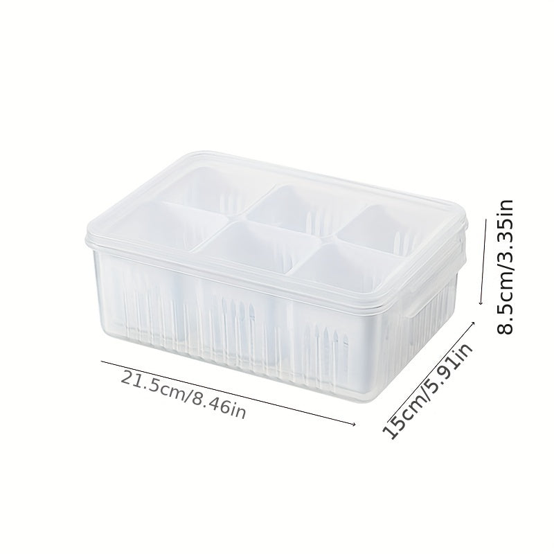 Scallion Preservation Box With Lid Compartment Box Refrigerator Preservation Box